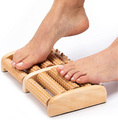 Meditation practices and relax work - Massage series - Wooden foot massage roller